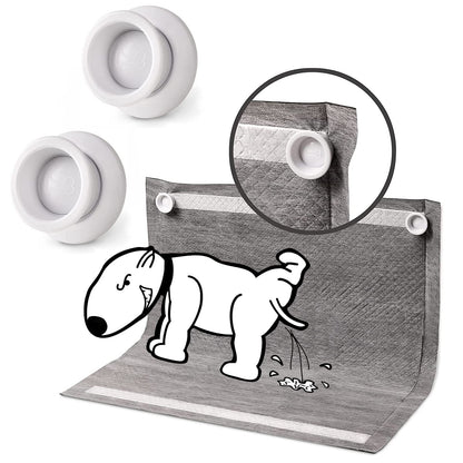 Dog Pee Pad Holder 2 Pack, Potty Training Pad Magnetic Holder for Dogs, Puppy Wee Wee Pad Holder for Indoor Dogs Leg-Lifting Marking, Strong Magnets Use for Any Flat Surfaces