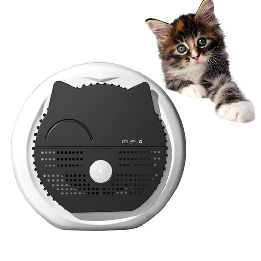 Cat Litter Deodorizer, 99% Deodorization Pet Litter Box Deodorizer, 3600 mAh Smart Unscented Odor Eliminator, Professional Indoor Smell Eliminator for Litter Boxes Bathroom Toilet Kitchen
