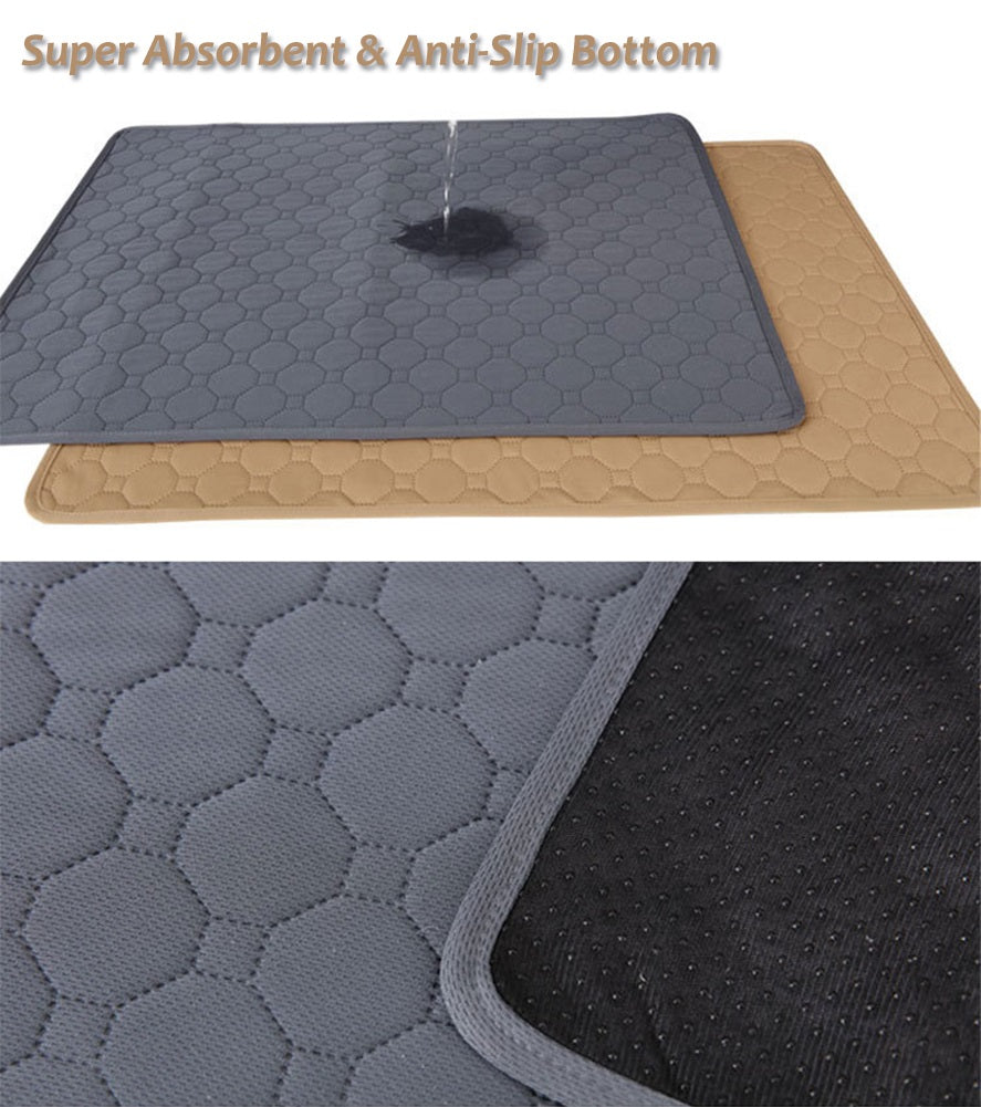 Reusable Pee Pads for Dogs, Washable Dog Pee Pad, Puppy Training Pads, Waterproof Non-Slip Pee Pads Whelping Mat for Dogs Cats Bunny