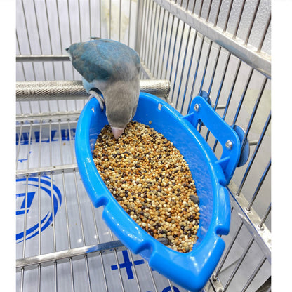 Bird Bath Tub 7 Packs, Wooden Bird Branches, Colorful Rattan Balls, Bird Shower Bathing Bowl for Cage, Parrot Bathtub Pool Bird Feeder Bowl Suitable for Parrots, Parakeet, Budgie, Lovebird, Finches, Conures, Cockatiel