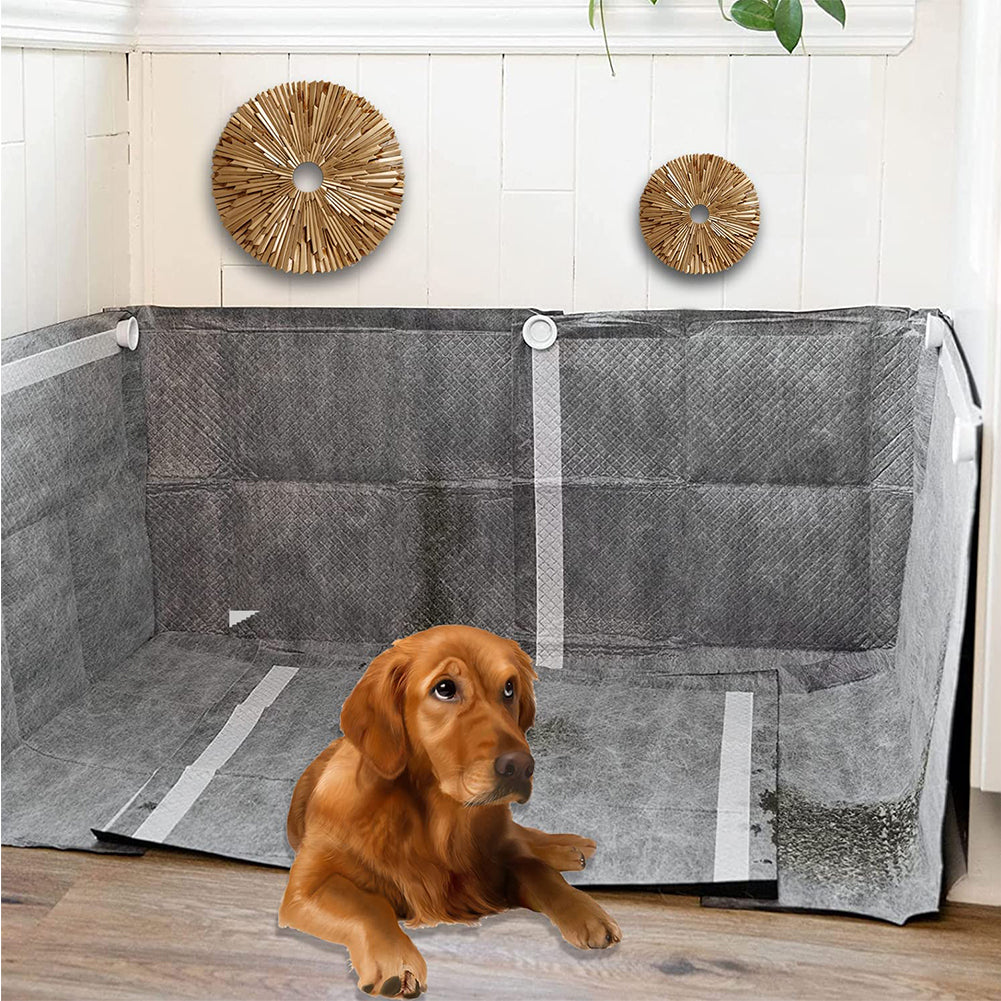 Dog Pee Pad Holder 2 Pack, Potty Training Pad Magnetic Holder for Dogs, Puppy Wee Wee Pad Holder for Indoor Dogs Leg-Lifting Marking, Strong Magnets Use for Any Flat Surfaces