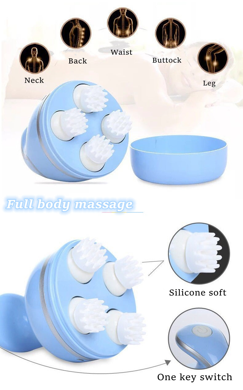 Electric Scalp Massager for Cats, Portable Pet Head Massager, Automatic Rotate Massager for Hair Growth Blood Circulation Head Relaxation